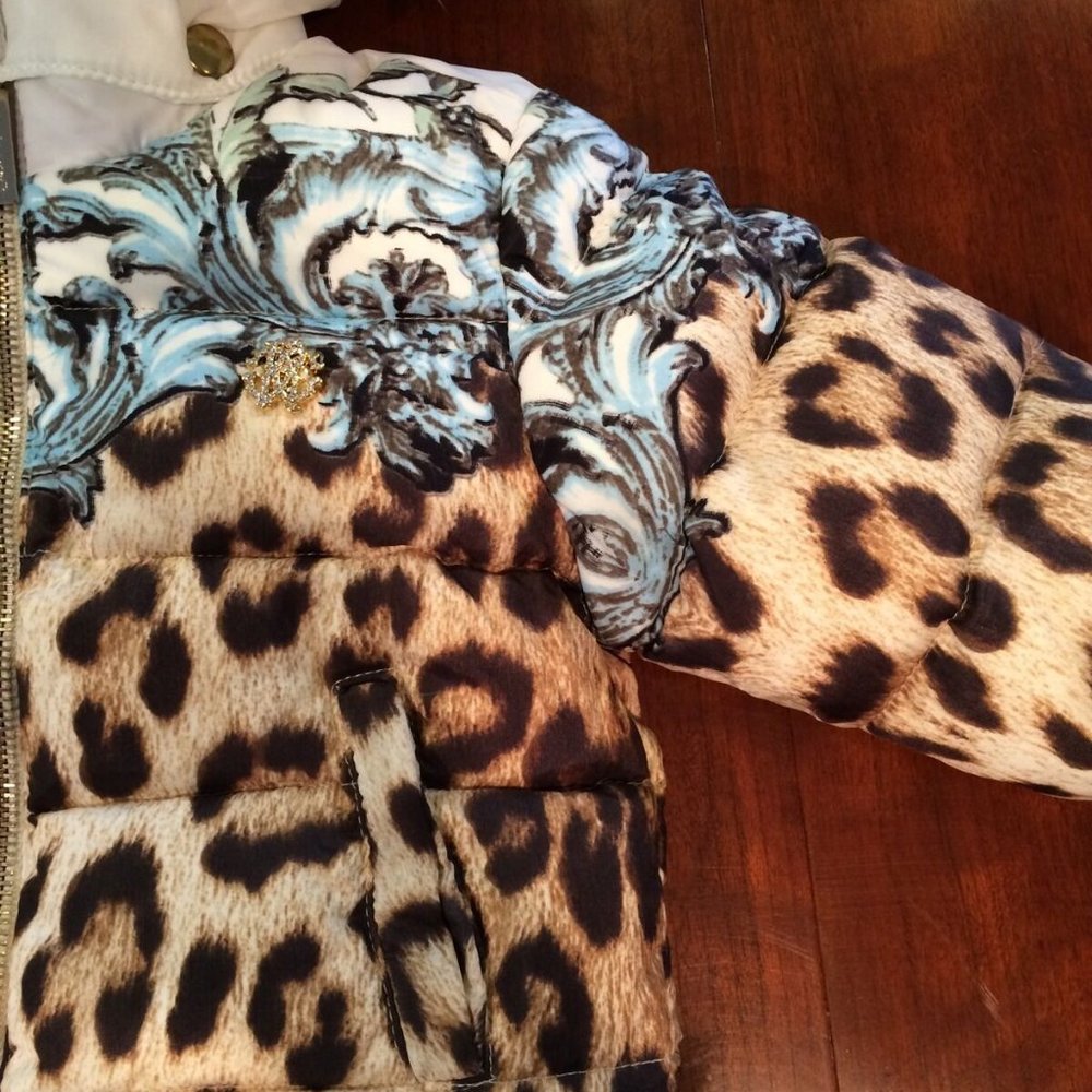 ROBERTO CAVALLI**Fur Hooded Down Coat 3-6 Mo. $795 - Picture 4 of 8